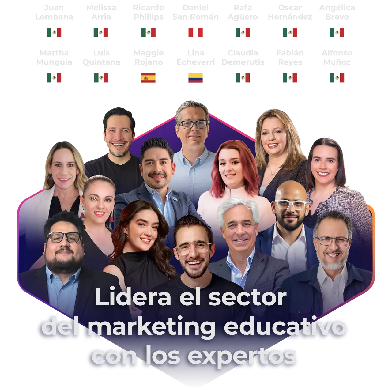 Aprende a captar y retener más alumnos con Juan Lombana, Melissa Arria, Rafa Agüero, Maggie Rojano, Daniel San Román, Ricardo Phillips, Oscar Hernández, Martha Munguía, Luis Quintana, Fabián Reyes, Angélica Bravo y Lina Echeverri en CIMEDU8