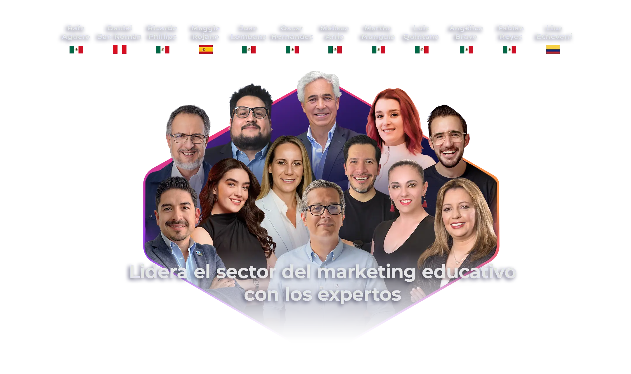 Aprende a captar y retener más alumnos con Juan Lombana, Melissa Arria, Rafa Agüero, Maggie Rojano, Daniel San Román, Ricardo Phillips, Oscar Hernández, Martha Munguía, Luis Quintana, Fabián Reyes, Angélica Bravo y Lina Echeverri en CIMEDU8