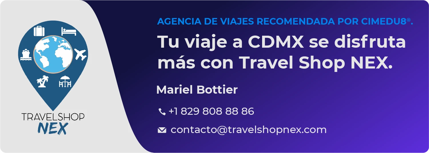 Travel Shop NEX: la agencia de viajes recomendada por CIMEDU®