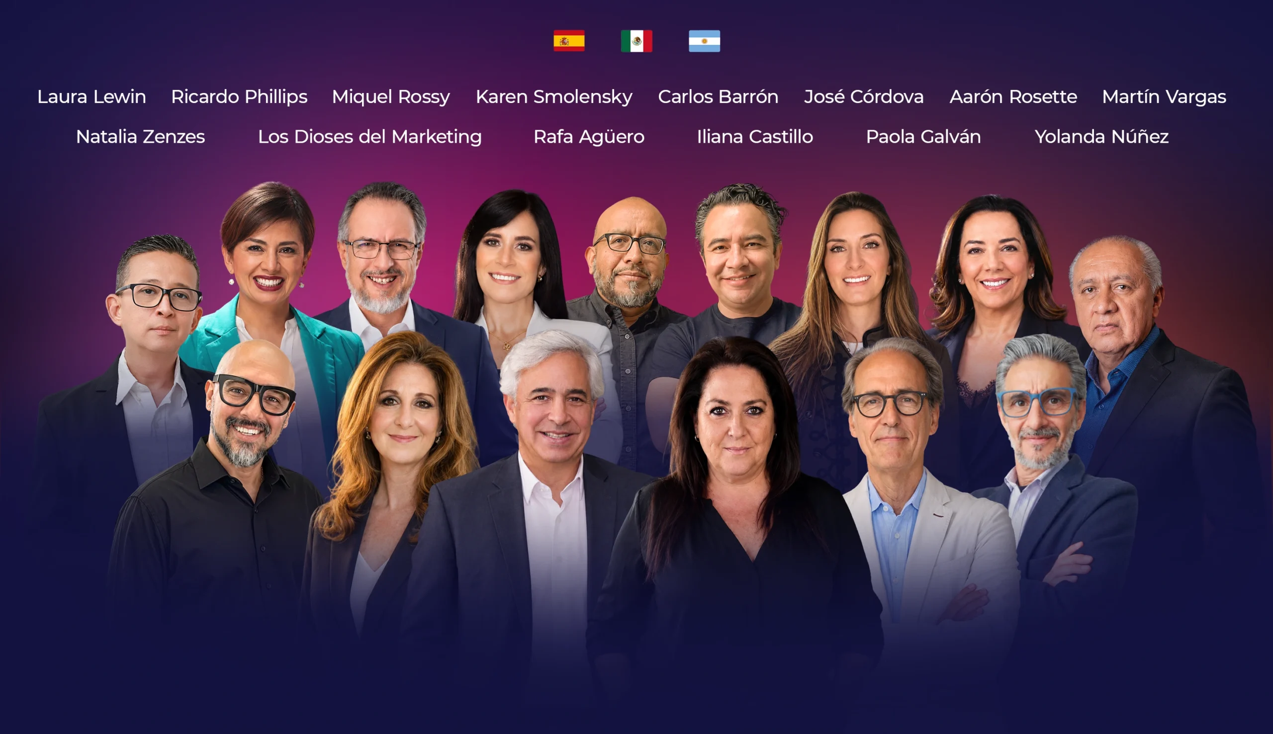 Los expertos en marketing educativo: Raúl Cardós, Miquel Rossy, Karen Smolensky, Ricardo Phillips, Iliana Castillo, Natalia Zenzes, Santiago Kuribreña, Carlos Barrón, Aarón Rosette, Martín Vargas y Rafa Agüero estarán en CIMEDU 9, los días 5, 6 y 7 de noviembre, en el Centro Cultural Mexiquense Anáhuac.